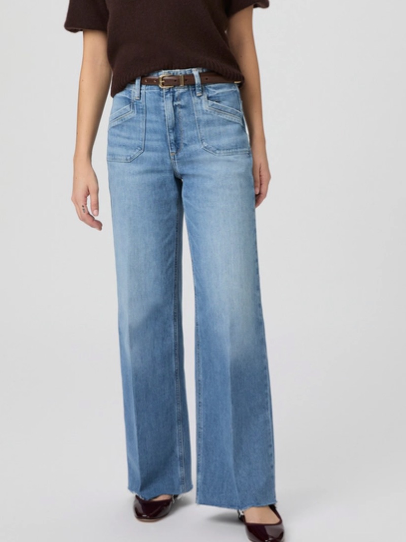 Paige Anessa Wide Leg Jean Size 27